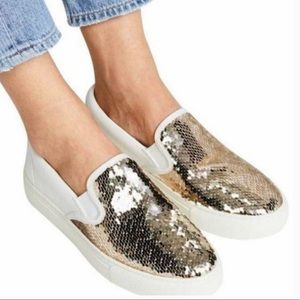 Tory Burch Carter Sequin Slip on Sneaker